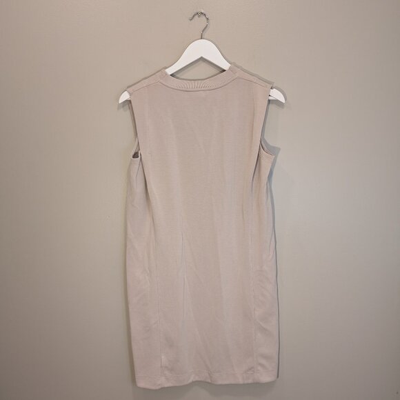 Athleta Seasoft Tank Dress Abalone Grey Stone Beige Athleisure Sporty - Size S - Picture 3 of 6